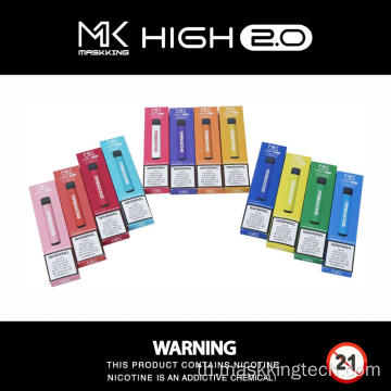 ขายส่ง Maskking สูง 2.0 400Puffs ทิ้งบุหรี่ E